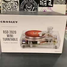 CROSLEY RSD 2020 TRANSLUCENT MINI TURNTABLE-POST MALONE 3 INCH VINYL INCLUDED