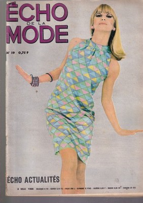 ECHO DE LA MODE N°19 GEOMETRIE & MODE / HUBERT DESCHAMPS / POLOSHIRT / LE LIN