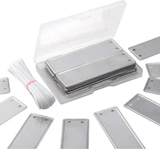 Aluminum Plant Waterproof Pot Labels, Metal Plant Tags Marker 100 Pack Garden