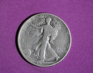 1921-D  Walking Liberty Half Dollar  #P33390