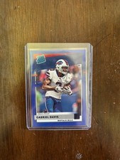 2020 Panini Donruss Gabriel Davis Buffalo Bills Rated Rookie Blue Press Proof