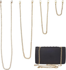 4 Stück Taschenkette Gold Metall, Taschen Ke...