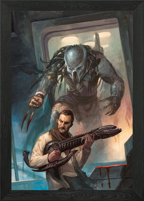 Gerahmtes Wandbild Claw Attack Poster Leinwanddruck Bild