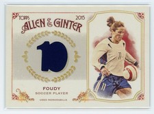 2015 Allen & Ginter Julie Foudy Memorabilia Jersey Relic #FSRB-JFO - USWNT