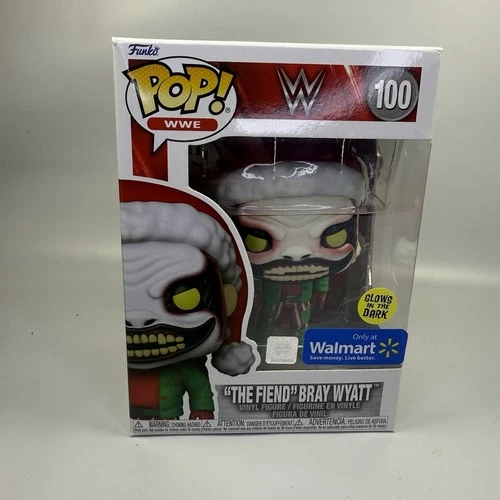 Funko Pop! WWE  100 "The Fiend" Bray Wyatt Walmart Christmas Santa Exclusive