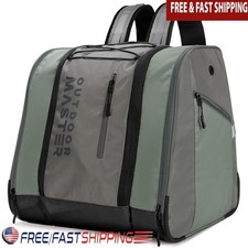Waterproof Ski Boot Bag Anti-Slip Zipper Multiple Compartments Adjustable Straps