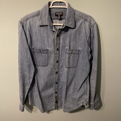 Vintage 90s Polo Jeans Co. Denim Jacket/shirt Made In Hong Kong Fits Like Large