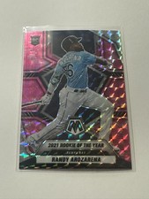 2022 Panini Mosaic - 2021 Award Winners Randy Arozarena #284 Pink Camo Mosaic...