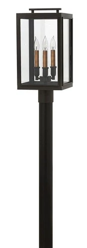 Hinkley Lighting 2911 Sutcliffe 120v 3 Light 20" Tall Post Light - Bronze - Picture 1 of 6