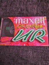 Maxell UR 90 ORIGINAL Blank Audio Cassette Tape x1 vintage rare