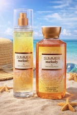 Bath  Body Works Summer Melody Set Mist  Shower Gel Golden Honeydew Vanilla
