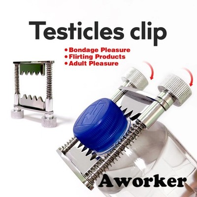 Fufu Clip Adjustable Metal Testicles Trainings Clip Ejaculation Control Device