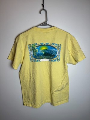 Vintage Rainforest Cafe Souvenir T-Shirt Yellow M Parrot Jungle Theme