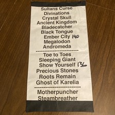 Mastodon 6/11/18 Tour Setlist Original Indiana Deer Creek