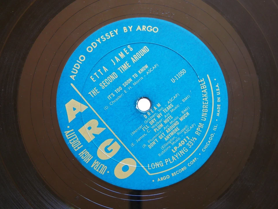 ETTA JAMES The Second Time Around LP ARGO LP-4011 US 1961 MONO Soul Blues - Image 4 of 4
