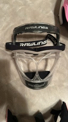 Rawlings Face First Full Face Guard Clear Black for Baseball Softball