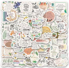100 Pcs Bible Verse Stickers for Journaling and Water Bottles