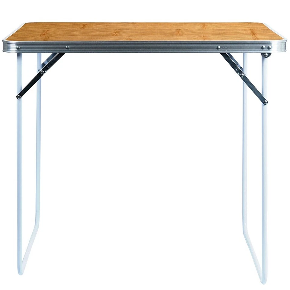 Table de Camping Pliable 80x60x70,5cm Table de Voyage Jardin Extérieur - Photo 3/4