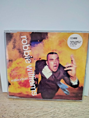 ROBBIE WILLIAMS Millennium feat ANGLES LIVE CD Single Gently Used Pop Rock