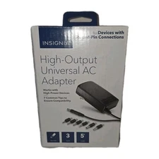 Insignia High-Output Universal AC Adapter for Devices with Round-Pin Connections