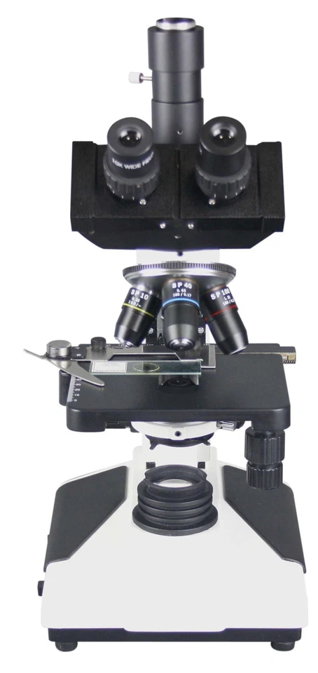 Microscopio LED Radical 2000x Patología Microbiología con Batería Óptica PLAN Cámara de 3 MP Foto 3 de 3