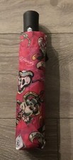 Ed Hardy Love Hard Love Kills Skulls Compact Umbrella Automatic Open
