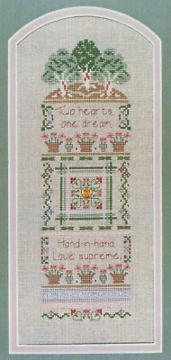 Something in Common Love Supreme Two Hearts One Dream Sampler Cross Stitch