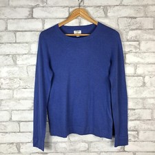 J.CREW FACTORY Women's 100% Cotton Blue Teddie Sweater SMALL L1561 DEF