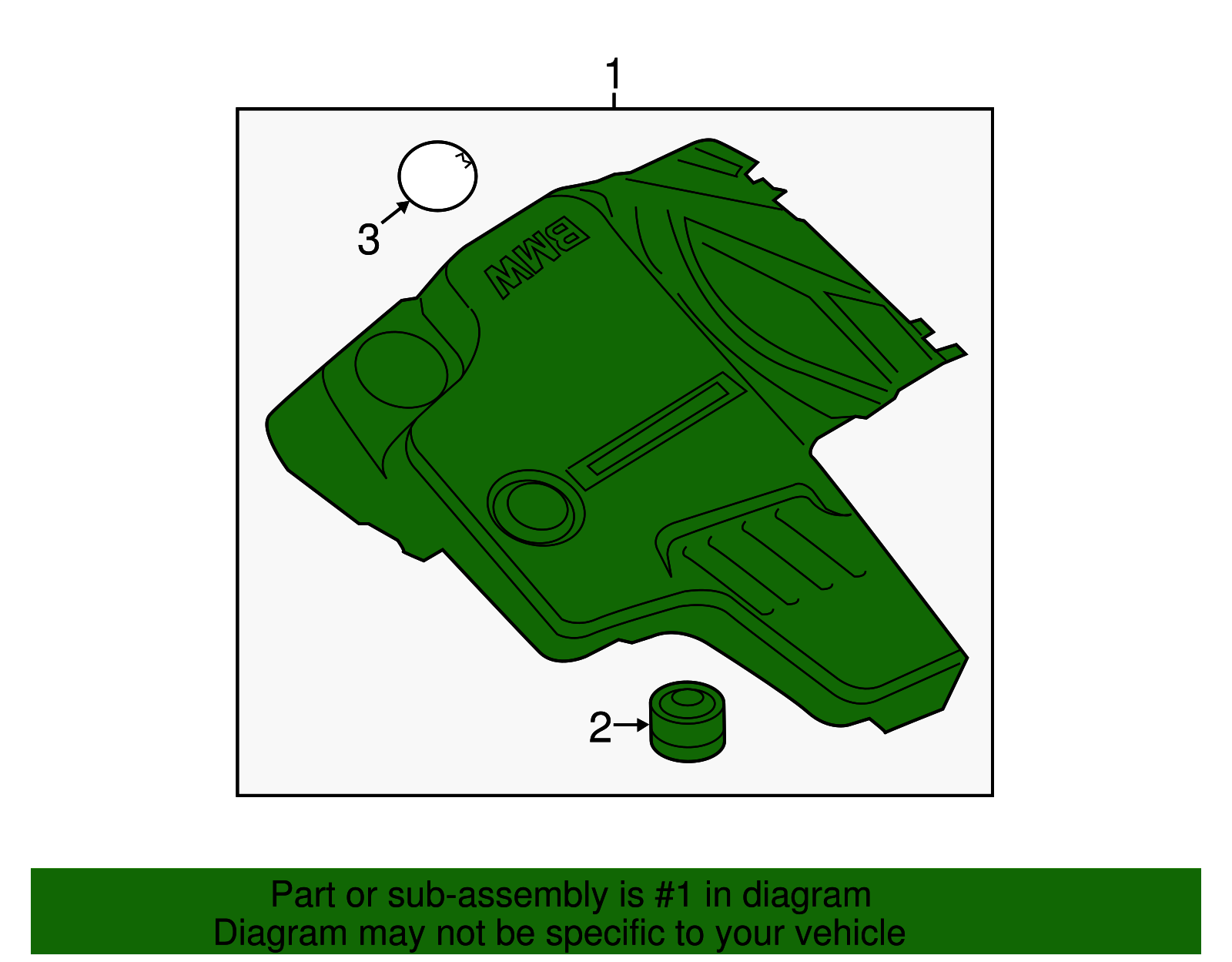 Genuine BMW Engine Cover 11127594344 eBay