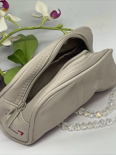 Asiana Airlines Borsa Organizer da Viaggio Piccola Cosmetica Trucco - Beige - Nuova - Foto 6 di 6