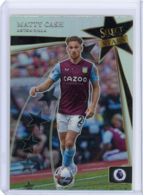 Matty Cash 2022-23 Panini Select Soccer Select Stars Silver Prizm 22 Aston Villa