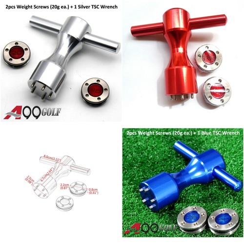 A99 Golf 2pcs Weight Screws + 1pc Wrench for Titleist Scotty Cameron Putter