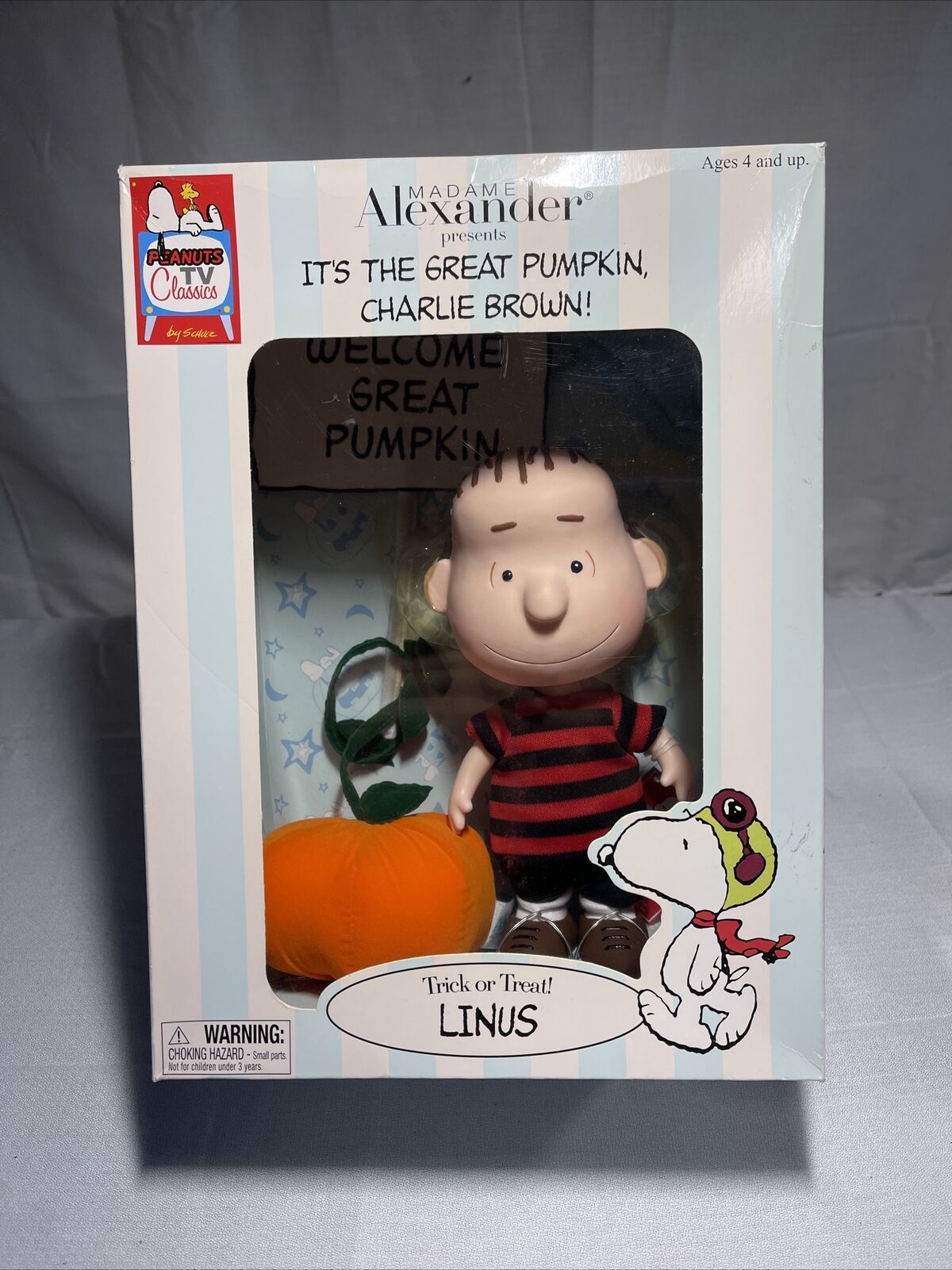 SNOOPY PEANUTS CHARLIE BROWN MADAME ALEXANDER LARGE DOLL FIGURINE