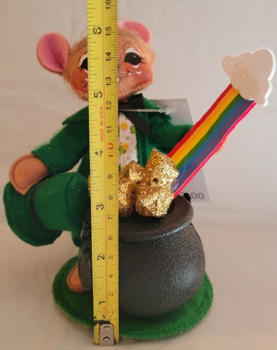 Olla de ratón dorado Annalee 6" Irish Rainbow St Patricks día 160420 - 2020 nuevo con etiquetas 🙂 - Imagen 7 de 12