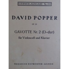 Popper David Gavotte No 2 Op 23 Cello Piano