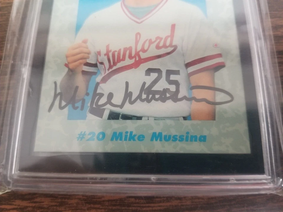 MIKE MUSSINA 1991 CLASSIC CARD #20 ORIOLES/YANKEES (ROOKIE AUTORAPH) HOF - Image 3 of 3