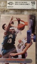 LEBRON JAMES ROOKIE CARD BASKETBALL 2003 SI FOR KIDS BECKETT GRADED MINT 10 RARE