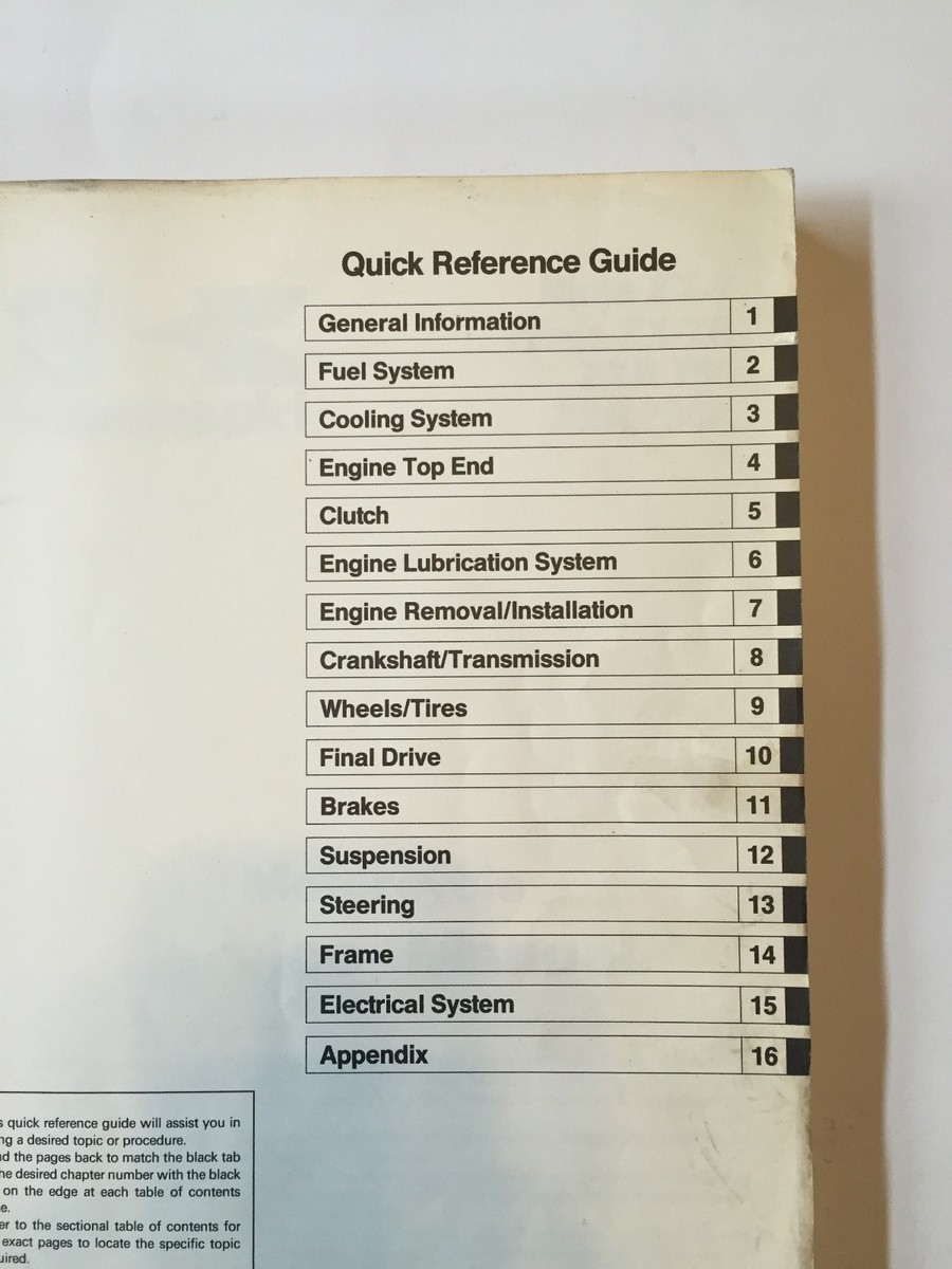 KAWASAKI NINJA ZX-7 ZX-7R ZXR750 ZXR750R SERVICE MANUAL 1991 | eBay