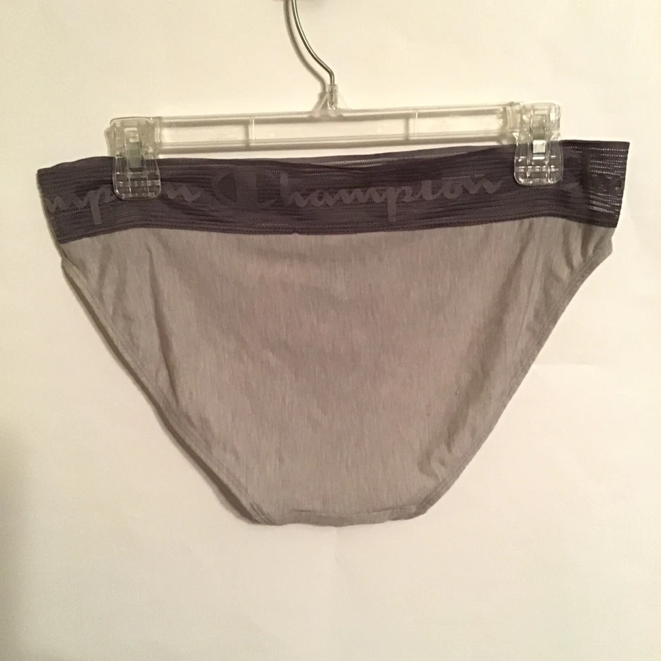 Braguita de bikini Champion ancha de encaje con logotipo de buey gris brezo para mujer talla 2XL Foto 4 de 4