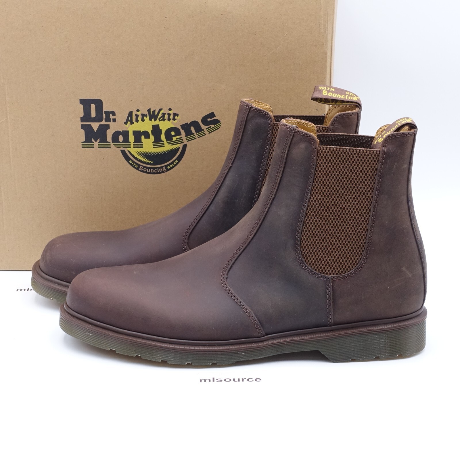Size 10 Men's Dr. Martens 2976 Chelsea Pull-On Boots 11853201 Gaucho/Crazy  Horse 800090800777 | eBay