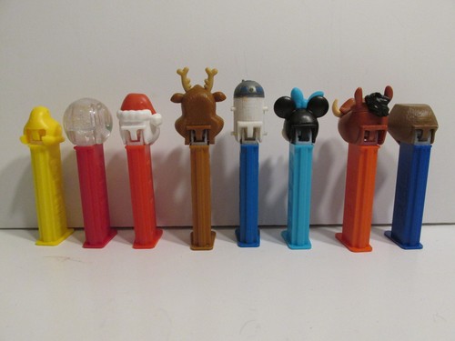 LOT OF 8 PEZ DISPENERS DISPENSER R2D2 MINNIE MOUSE SANTA CLAUS DISNEY PEEPS RARE - Picture 4 of 5