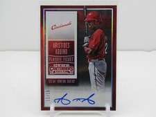 ARISTIDES AQUINO 2015 CONTENDERS PLAYOFF TICKET AUTOGRAPH AUTO #11/15- REDS!!