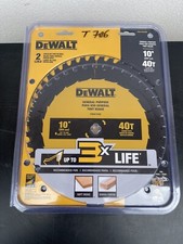 DEWALT DWA1040CMB 10 inch 40T Circular Saw Blade Combo Pack - Pack of 2✅