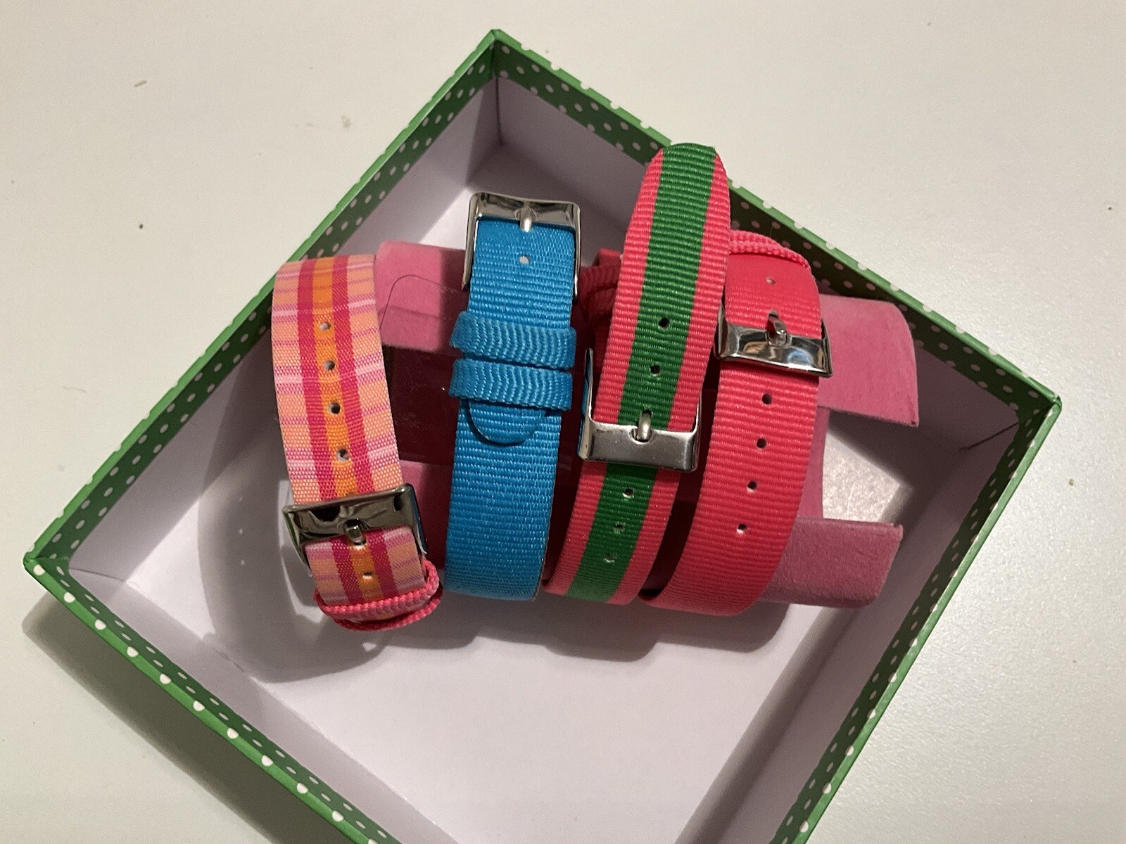 Watch Set 5 Interchangeable Bands Multi Colored S… - image 8
