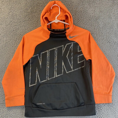 orange nike hoodie youth