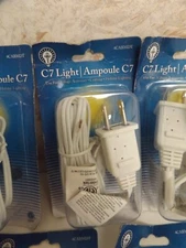 NEW C7 Light Cord w/Clear Light 4 Ft Clip Hobby/Craft