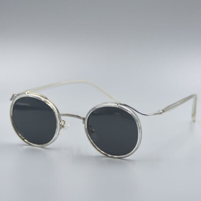 Classic Round sunglasses men black polarized sunglasses  display picture 1