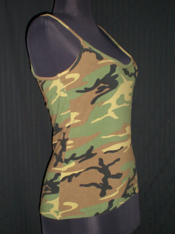 Top con correa de espagueti camuflada Rothco para niñas talla grande B:30 W:28 L:21 Foto 4 de 4