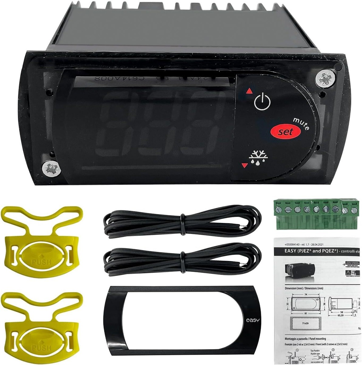 CAREL PJEZC0H010 230V/50HZ-60HZ Digital Temperature Thermostat