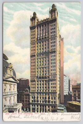 Postcard Park Row Building New York City ca.1907